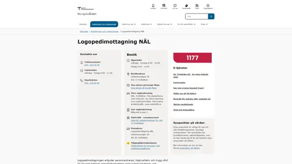 Logopedimottagning NÄL, Trollhättan