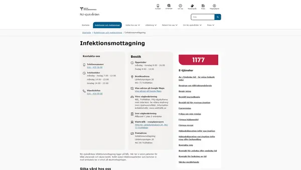 Infektionsmottagning NÄL, Trollhättan