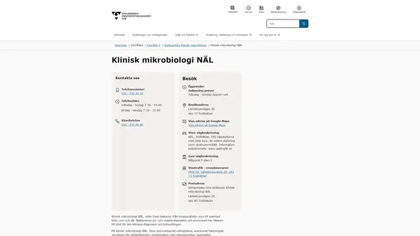 Klinisk mikrobiologi NÄL, Trollhättan