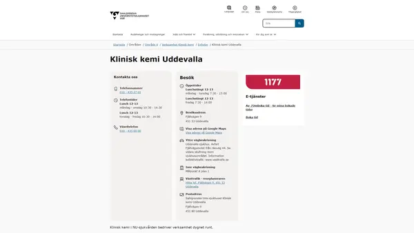 Klinisk kemi Uddevalla logo