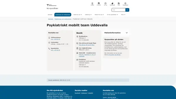 Psykiatri mobilt team Uddevalla, Uddevalla