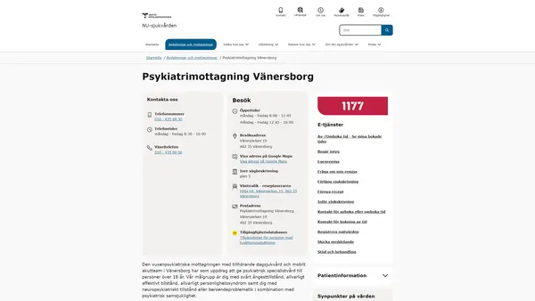 Psykiatrimottagning Vänersborg logo