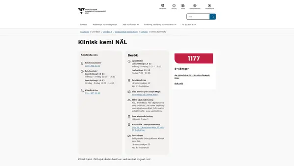 Klinisk kemi NÄL logo