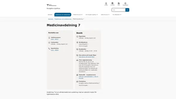 Medicinavdelning 7 Kungälv, Kungälv