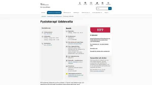 Fysioterapi Uddevalla Sjukhus, Uddevalla