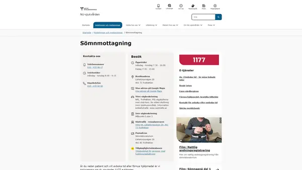 Sömnmottagning NÄL, Trollhättan
