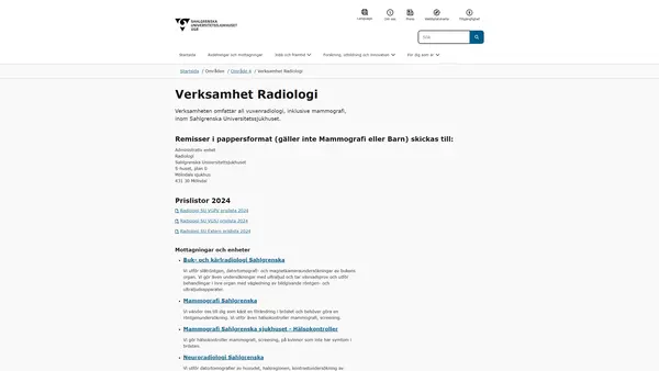 Radiologi Sahlgrenska, Göteborg