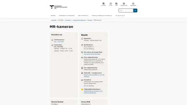 MR-kameran, Göteborg