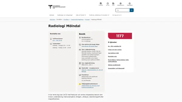 Radiologi Mölndal, Mölndal
