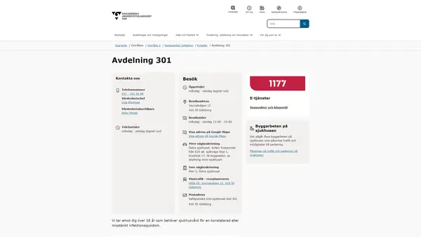 Avdelning 301, Göteborg