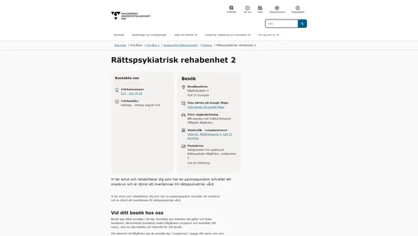 Rättspsykiatrisk rehabenhet 2, Gunnilse