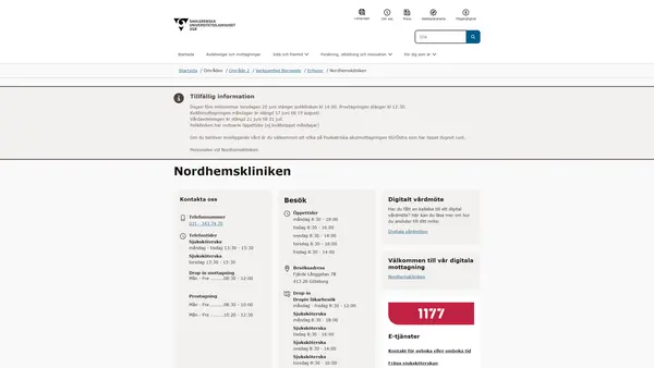 Nordhemskliniken, Göteborg