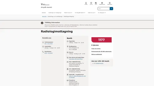 Radiologimottagning Alingsås, Alingsås