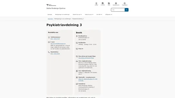 Psykiatriavdelning 3, Borås