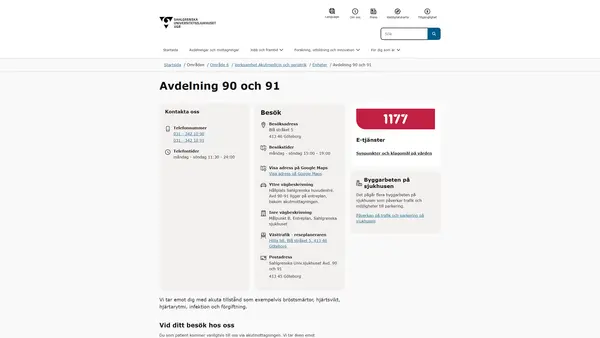 Avdelning 90 och 91, Göteborg