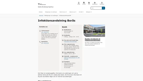 Infektionsavdelning Borås, Borås