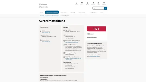 Auroramottagning NÄL, Trollhättan