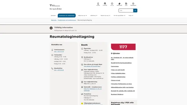 Reumatologi dagvård, Uddevalla