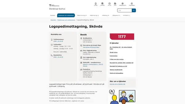 Logopedimottagning Skövde