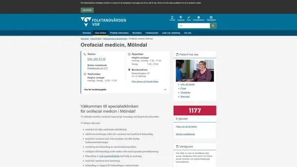 Specialistkliniken för orofacial medicin Mölndal, Mölndal