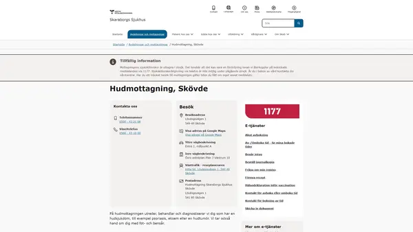 Hudmottagning Skövde, Skövde