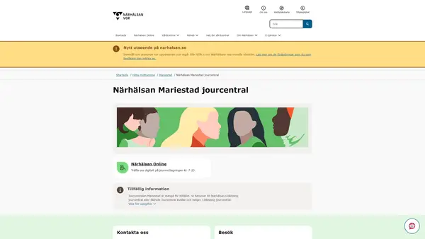 Närhälsan Mariestad jourcentral logo