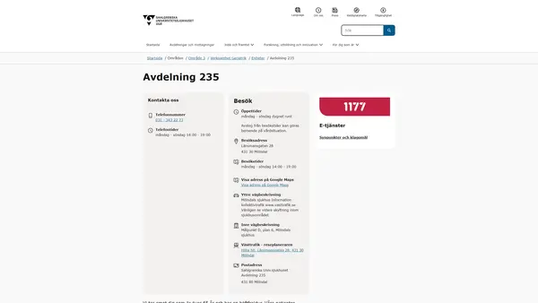 Avdelning 235, Mölndal