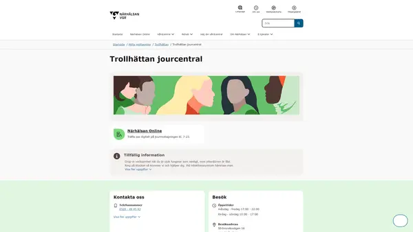 Trollhättan jourcentral logo