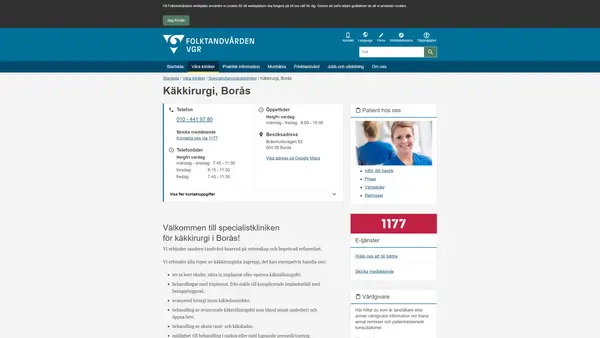 Specialistkliniken för käkkirurgi Borås, Borås