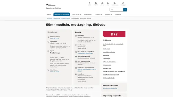 Sömnmedicin mottagning Skövde