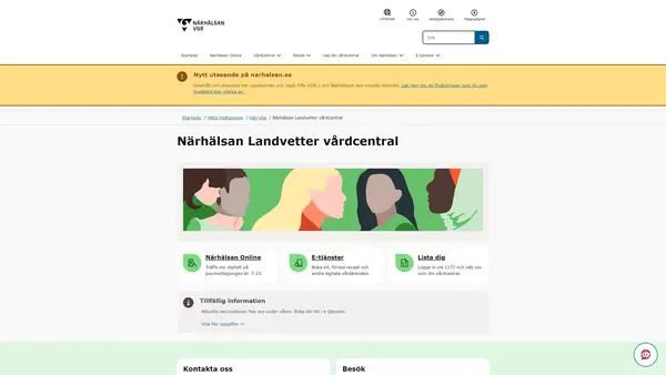 Närhälsan Landvetter vårdcentral logo