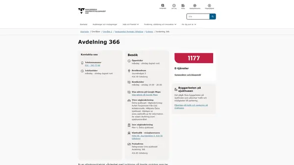 Avdelning 366, Göteborg