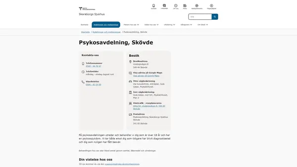 Psykosavdelning, Skövde