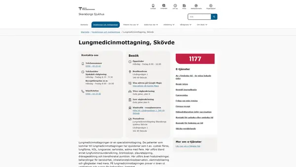 Lungmedicinmottagning, Skövde