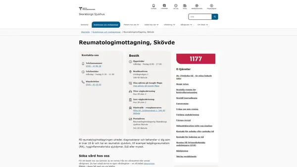 Reumatologimottagning Skövde