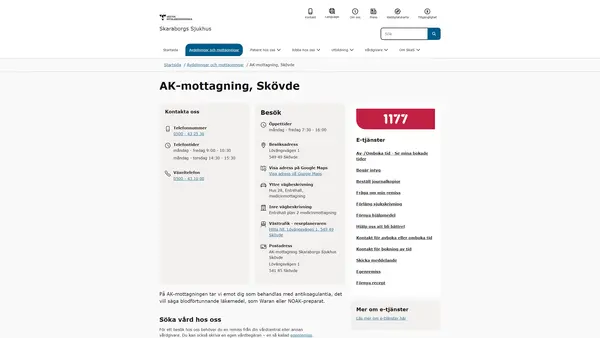 AK-mottagning Skövde, Skövde