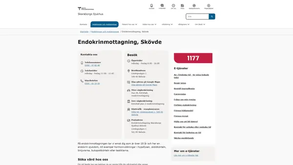 Endokrinmottagning, Skövde