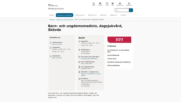 Barn- och ungdomsmedicin dagsjukvård Skövde, Skövde