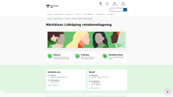 Närhälsan Lidköping rehabmottagning logo