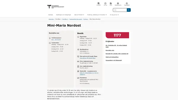 Mini-Maria Nordost, Göteborg