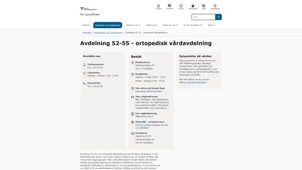 Avdelning 52-55 NÄL, Trollhättan