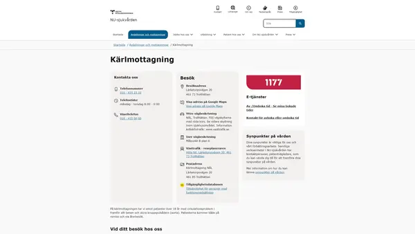 Kärlmottagning NÄL, Trollhättan