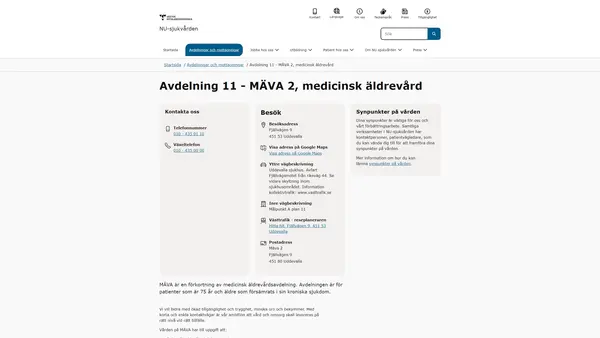 MÄVA 2 Uddevalla sjukhus, Uddevalla