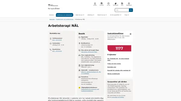 Arbetsterapi NÄL, Trollhättan