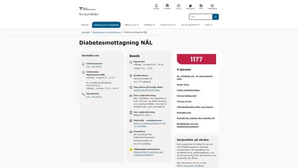 Diabetesmottagning NÄL, Trollhättan