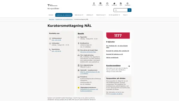 Kuratorsmottagning NÄL, Trollhättan