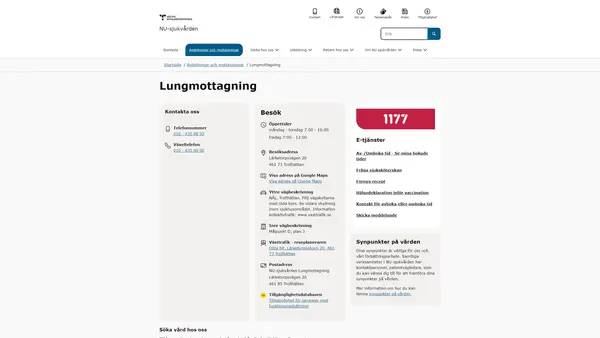 Lungmottagning NÄL, Trollhättan