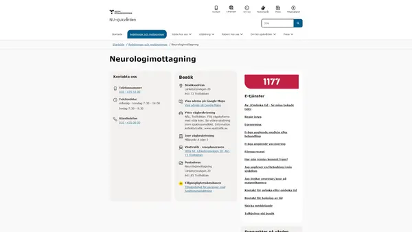 Neurologimottagning NÄL, Trollhättan