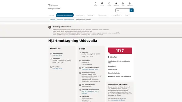 Hjärtmottagning Uddevalla Sjukhus, Uddevalla