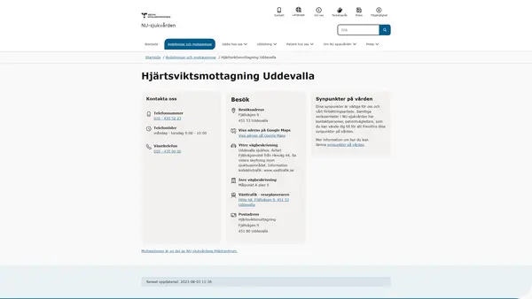 Hjärtsviktsmottagning Uddevalla Sjukhus, Uddevalla